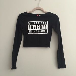 H&M Long Sleeve Crop Top