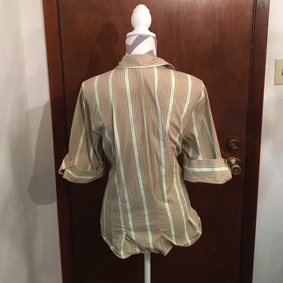 ✂️Last Call ✂️➕Striped LB 3/4 Sleeve Shirt-161 - Picture 5 of 5