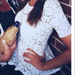 Forever 21 lace short sleeve shirt