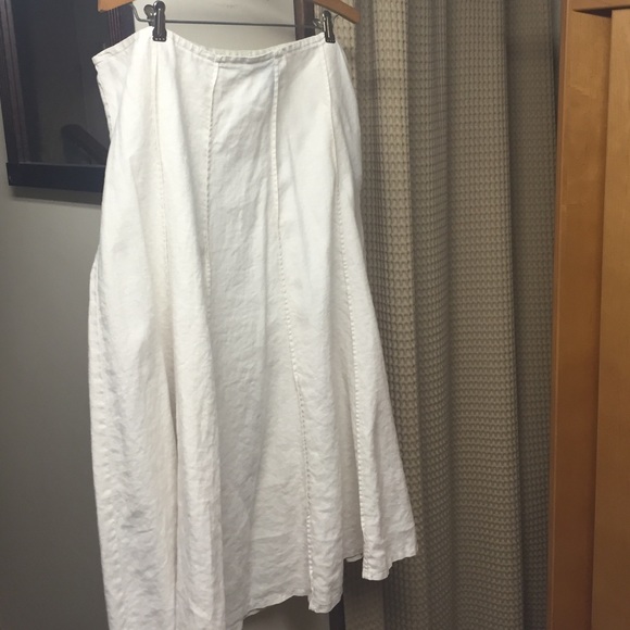 Below calf flared skirt