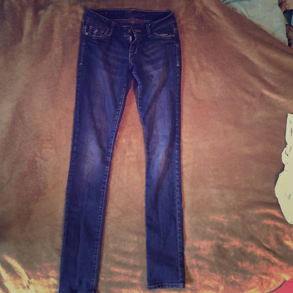 Taylor / delia's purple tinted skinny jeans