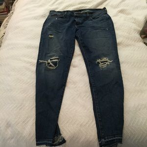 J BRAND distressed boyfriend jeans Lightly worn