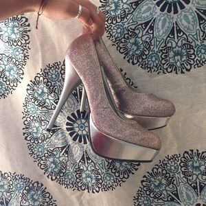 Silver heels