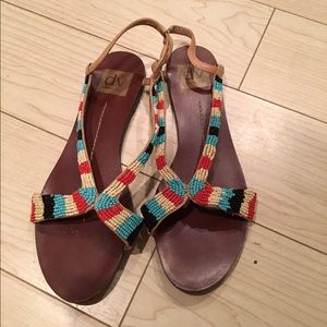 Dolca vita beaded sandals size 7.5