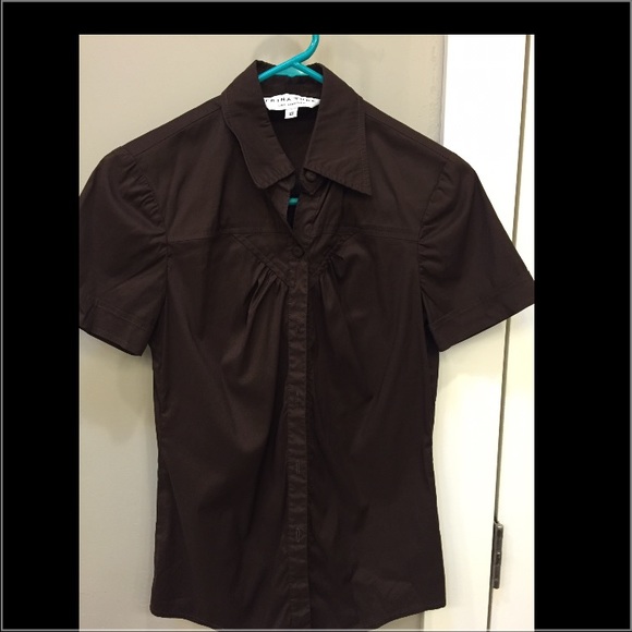 Trina Turk button down short sleeved top