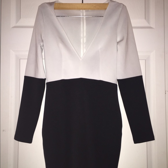 Evening dress, Low Cut V Neck