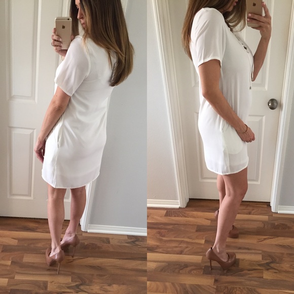 🆕 Spring White Tie Up Dress - Picture 3 of 4