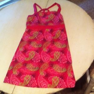 Pink patterned dress