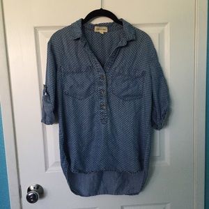 Cloth + Stone denim style top