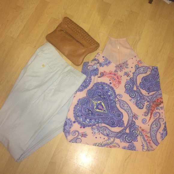 Paisley print top