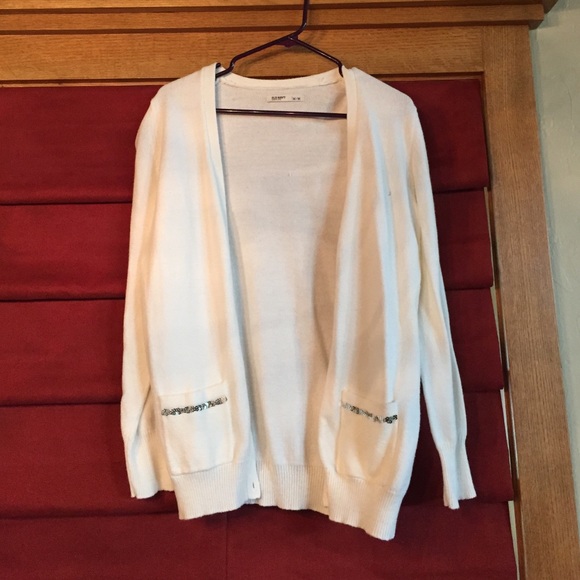 White Old Navy Cardigan