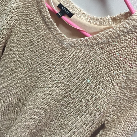 Cream Sparkle Sweater - Picture 2 of 2