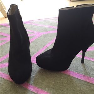 Emerson Fry Suede Ankle Booties 37, 6.5