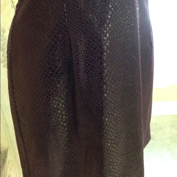 Cache Purple Snakeskin Halter Dress Small - Picture 4 of 4