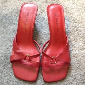 Bandolino Red leather sandals
