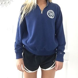 Duke quarter zip pullover size small