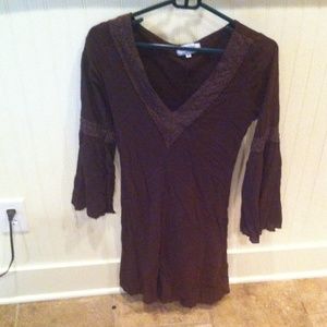 Bohemian brown dress
