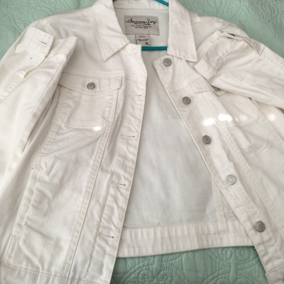 American rag white jean jacket