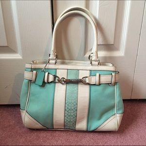 Light blue Coach purse