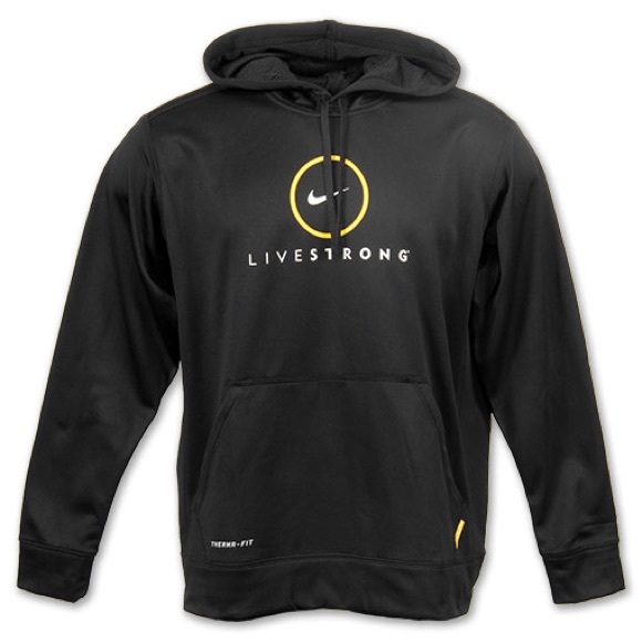 NIKE LIVESTRONG BLACK EXTRA LARGE HOODIES!