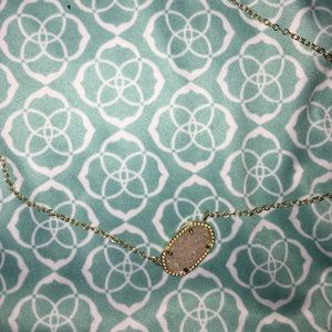 Kendra Scott Drusy Pendant Iridescent