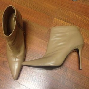 Camel booties.. Slight wear ..