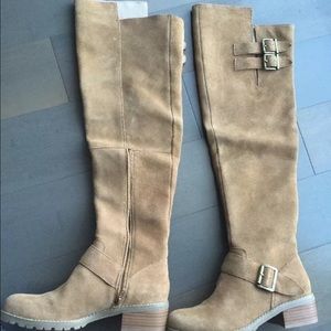 SOLE SOCIETY OverKnee Brown Suede Umber Tall boots
