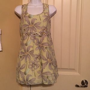 Mac & Jac sleeveless zippered blouse
