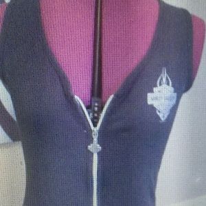 Zip up tank top. Harley Davidson
