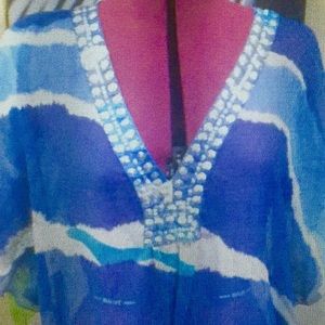 Sheer bathing suit cover up