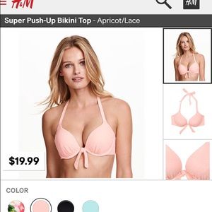 Push up bikini top (pink)