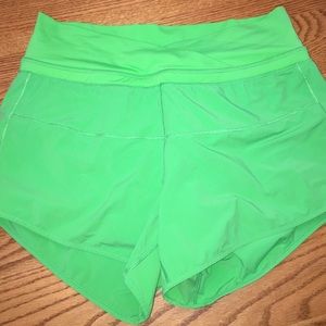 Green Lululemon Shorts