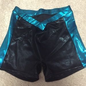 Teal & Black Spandex