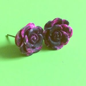 🍂Punk Rock Rose Earrings