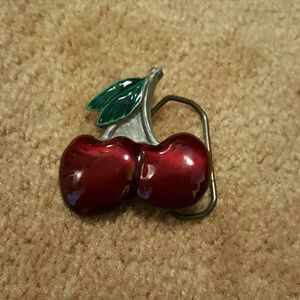 Cherry belt buckle