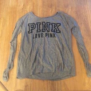 PINK long sleeve pajama shirt