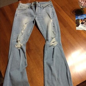 Nwot express distressed flare 6r