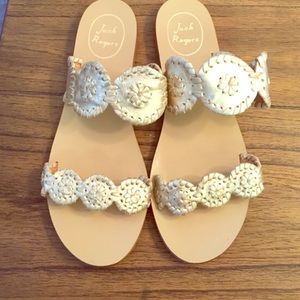 Jack Rogers Lauren platinum NWT