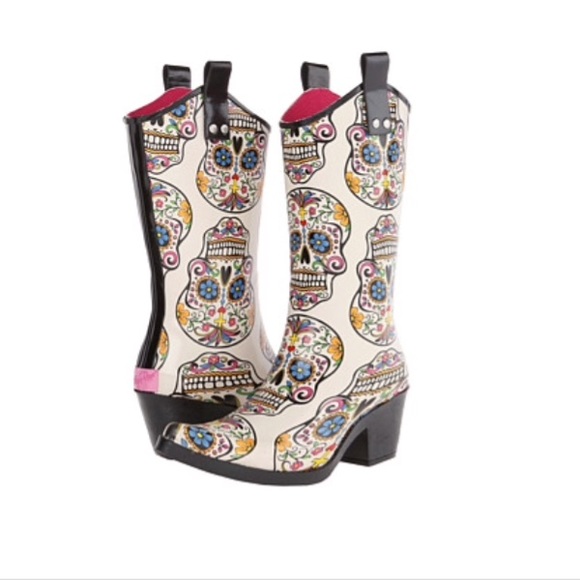 M&F Shoes - 🎉STYLE CRUSH HP 6/1/16!🎉 Sugar Skull Rain Boots