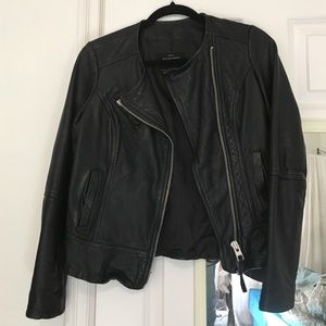 "ALL SAINTS" black leather jacket. Authentic.