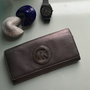 Silver Michael Kors wallet