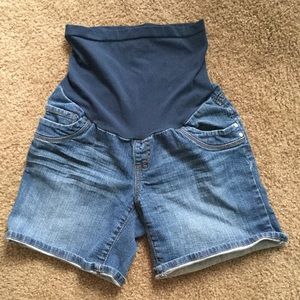 Motherhood maternity jean shorts