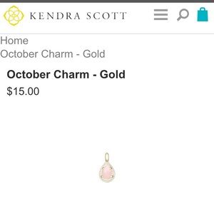 Rose Quartz Kendra Scott charm!