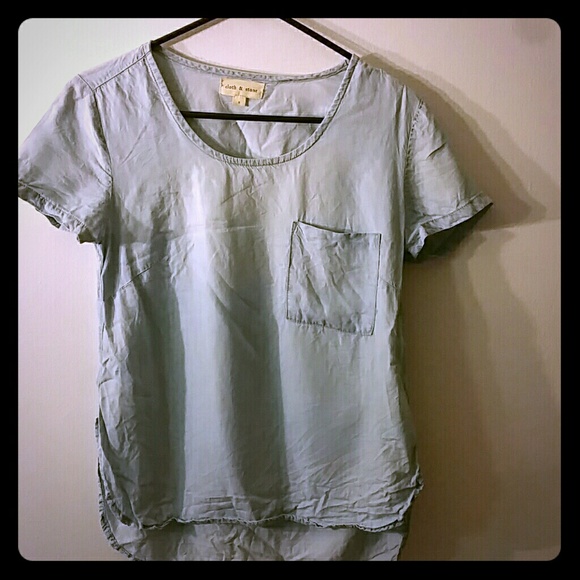 cloth & stone Chambray Shirt w pocket