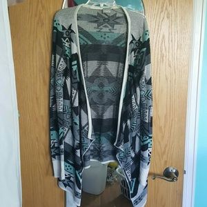 Tribal print cardigan