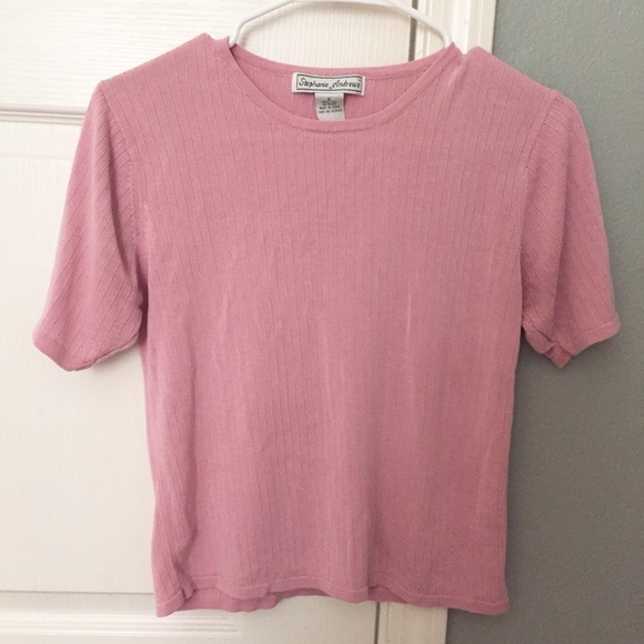 Pink knitted top