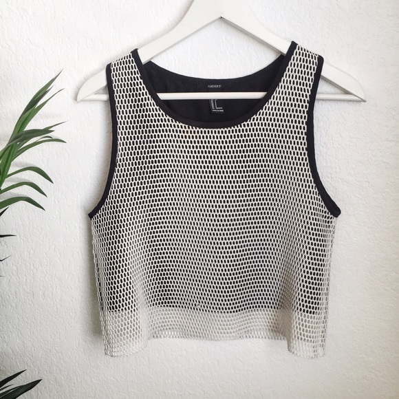 LAST SALE ‼️ F21 Mesh Crop Top