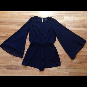 Topshop Bell Sleeve Romper