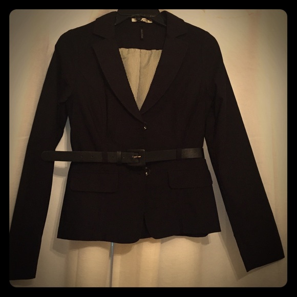 Black belted blazer size M