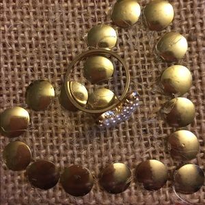 Lauren Conrad gold and pearl ring ⚪️